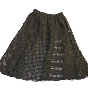 Black Sheer Skirt